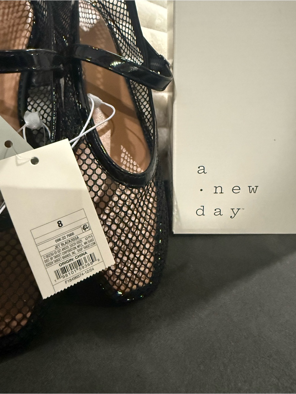 a new day Women's Black Mesh Mary Jane Memory Foam Flats - Picture 5 of 8